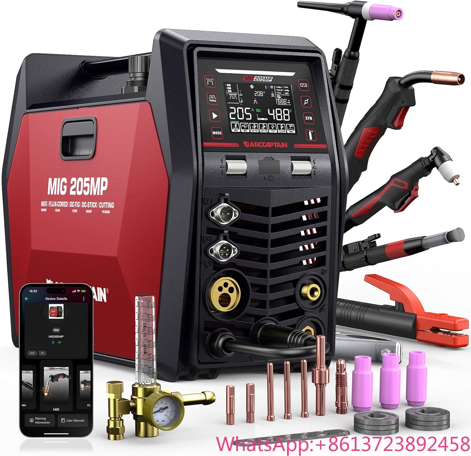 Portable Welding Generator - Сварочный аппарат ARCCAPTAIN MIG205MP Multiprocess IControl